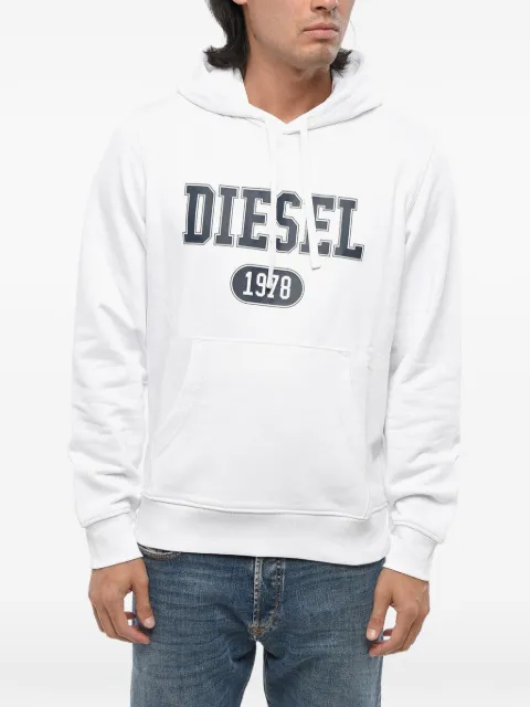 Diesel logo-print hoodie White A16962RIAJ