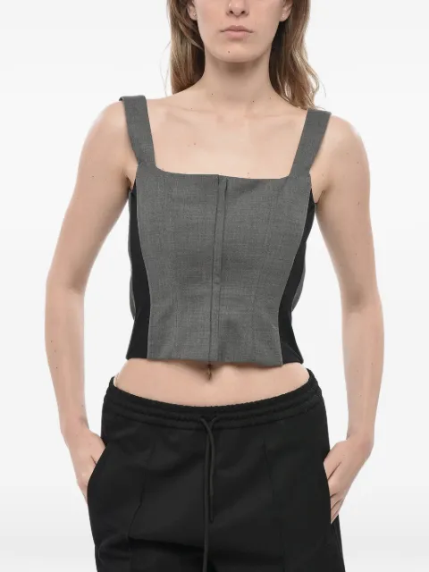 Giuseppe Di Morabito square-neck corset top Grey 03PFTO19603229