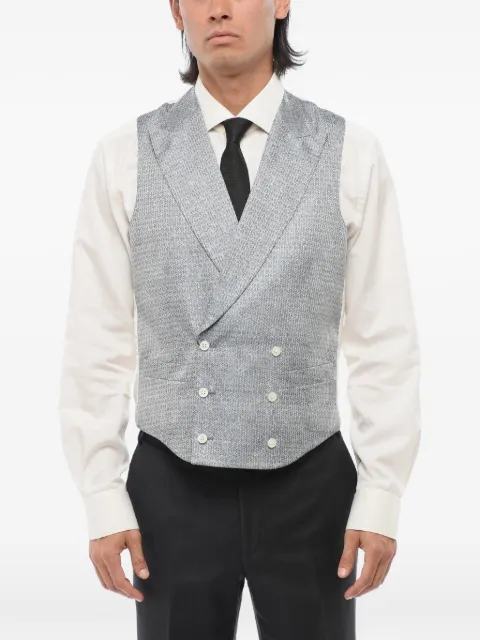 Corneliani double-breasted waistcoat Blue 91CT043197187001