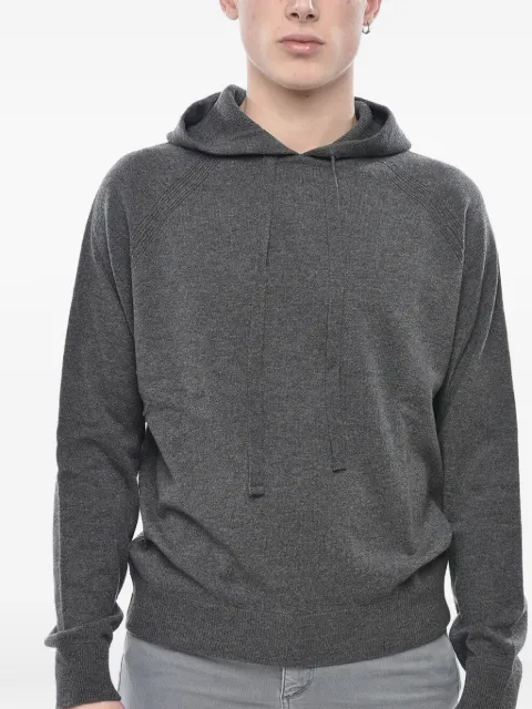 Paolo Pecora virgin wool hoodie Grey 24IC1M0A057F0028995