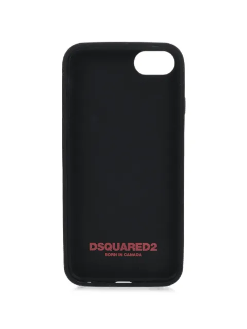 DSQUARED2 logo-print iPhone 8 Plus case Neutrals ITM001255000001