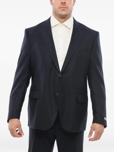 Corneliani notch-lapel blazer Blue 91XR403138475003