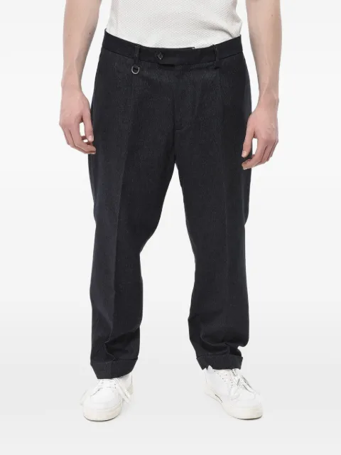 Paolo Pecora pleated turn-up trousers Grey 24IC1M0B06201629000