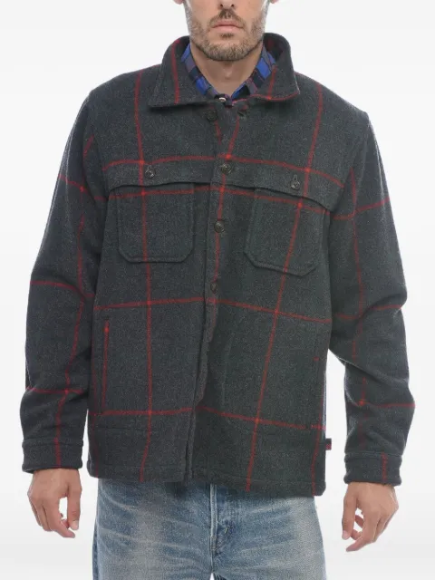 Woolrich Malone checked overshirt Grey CFWRSI0019MRUT2680112