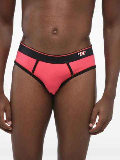 Diesel logo-patch elasticated briefs Pink 00CG3J0AMDC3CU