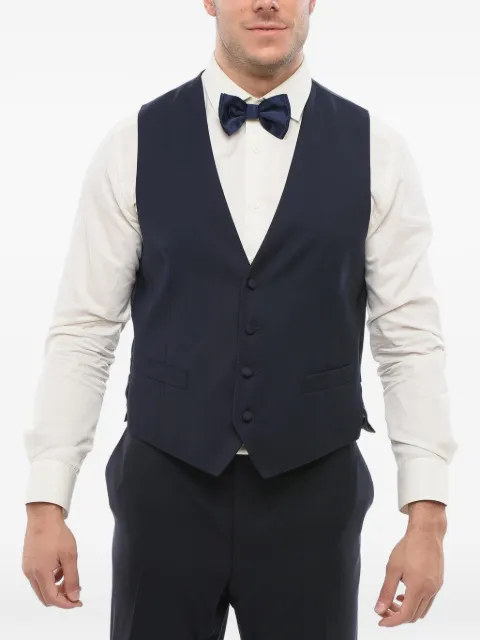 Corneliani four-button blue vest Blue 91CT053197328004