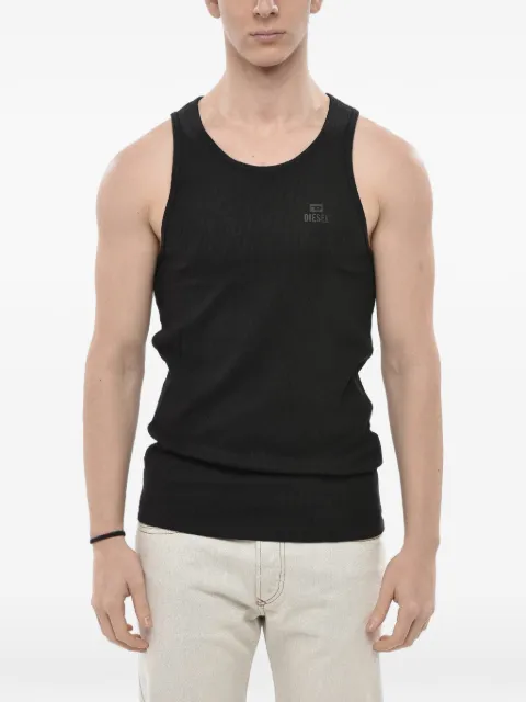 Diesel ribbed logo-print tank top Black A15702REGBX