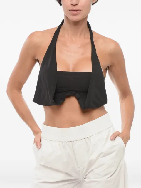 DSQUARED2 lace-up crop top Black S72NC1049S24613