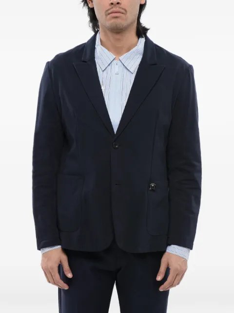 John Richmond peak-lapel single-breasted blazer Blue UMP24088GC