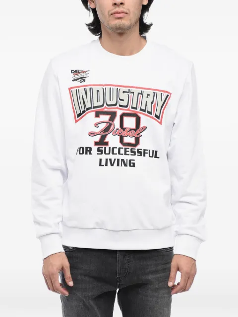 Diesel logo-print sweatshirt White A110560HAYT100