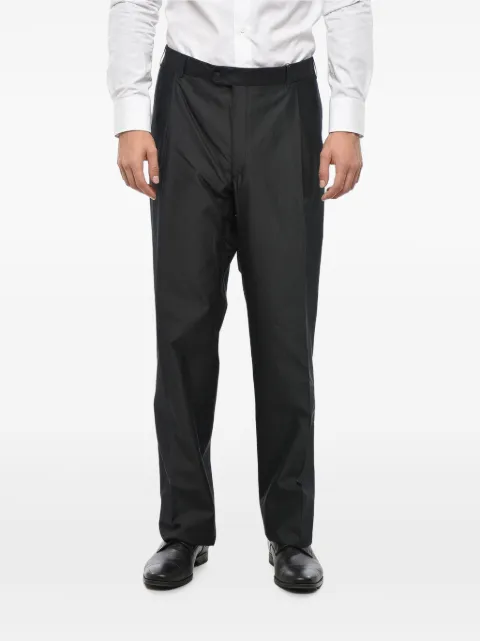 Corneliani Mantua pleated trousers Black 7358102104361021