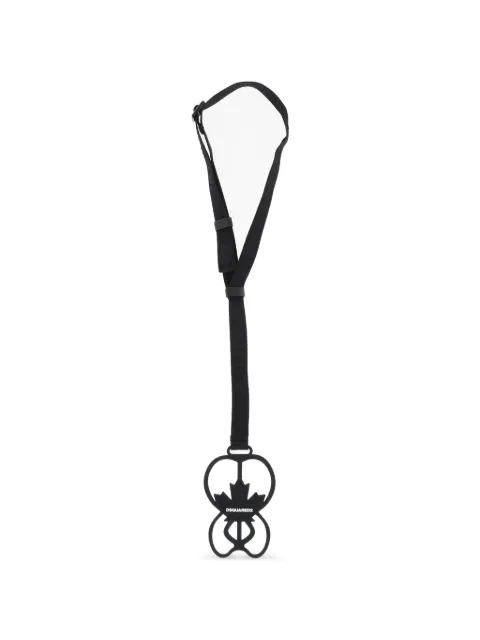 DSQUARED2 maple-leaf adjustable-strap phone holder Black ITM015133700001