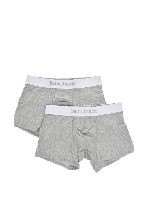 Palm Angels logo-waistband boxers (set of two) Grey PMUH003E23JER0020801
