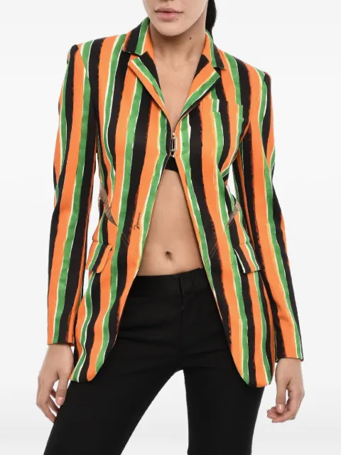 DSQUARED2 striped cut-out blazer Orange S72BN0664S78016