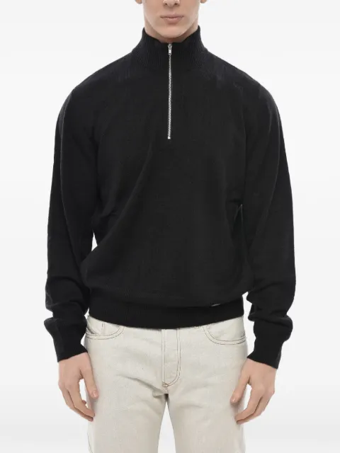 Diesel Camio-Out quarter-zip turtleneck sweater Black A16887RGIAN900