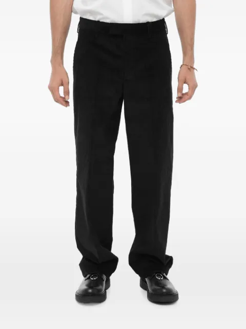 Neil Barrett ribbed velour loose-fit trousers Black NBV3PA080AV037001
