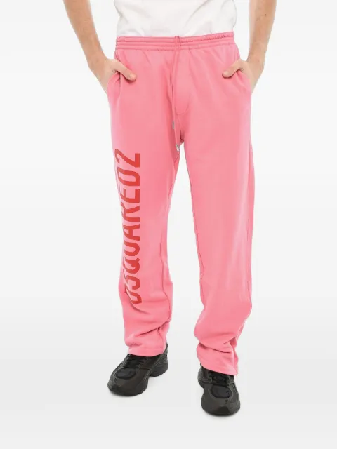 DSQUARED2 logo-print track pants Pink S74KB0737S25538