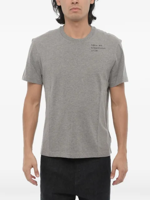 Neil Barrett slogan-print slim-fit T-shirt Grey MY70260AY528520N