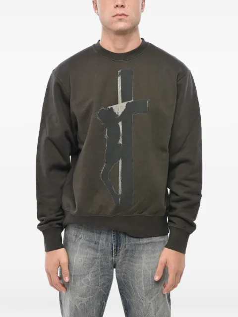 1989 STUDIO long-sleeve round-neck sweatshirt Black MFW24301CROSSPET