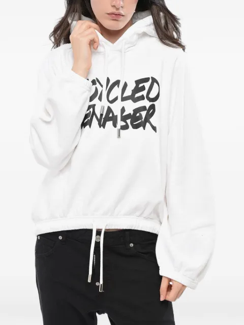 DSQUARED2 logo-print drawstring hoodie White S72GU0431S25030