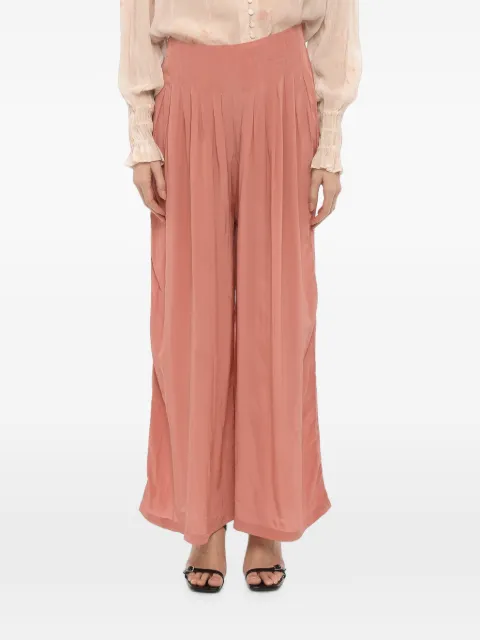 AllSaints Hezzy pleated trousers Pink HEZZYWP032YTAINTEDPINK