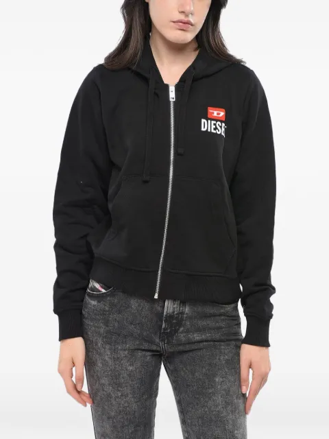 Diesel logo-print full-zip hoodie Black A19712RNCKM