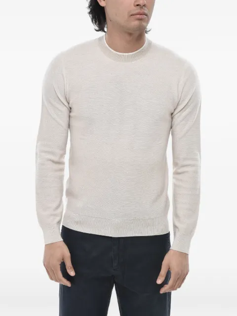 Paolo Pecora crew-neck long-sleeved sweater Grey 24IC1M0A026F0010001