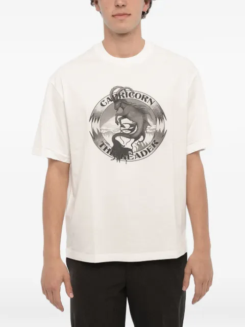 Neil Barrett Capricorn The Leader graphic-print slim-fit T-shirt White NBV7JT204AV507S009