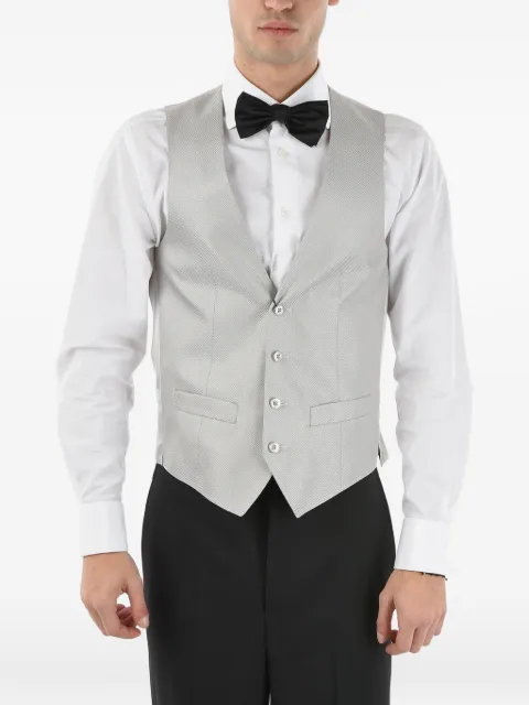 Corneliani single-breasted V-neck waistcoat Grey 79CZ727167168016