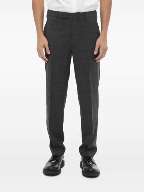 Neil Barrett checked slim-fit trousers Grey MY30126AY016022N