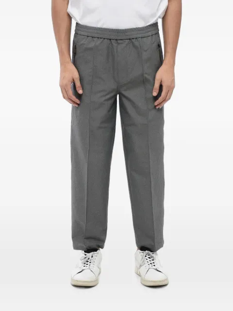Neil Barrett elasticated-waistband zip-pocket trousers Grey MY30062LY019745N