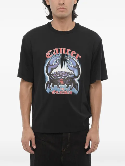 Neil Barrett logo-print crew-neck T-shirt Black MY70272AY532874N