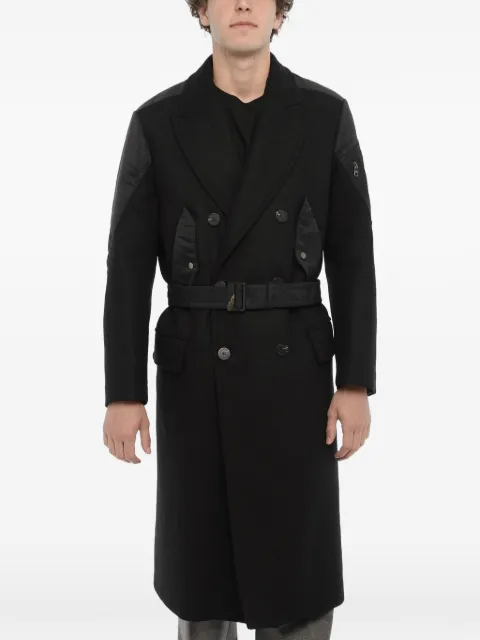 Neil Barrett belted hybrid trench coat Black NBV1CA039CV007C001