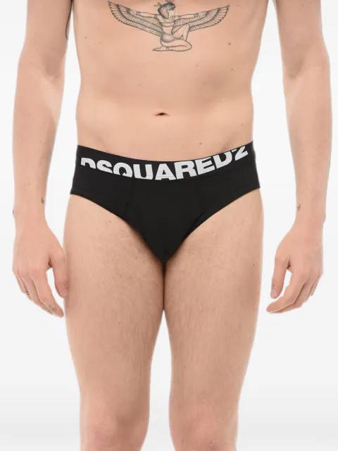 DSQUARED2 logo-waistband briefs Black D8N604200ISA01