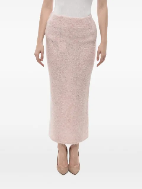 Holzweiler elasticated-waistband midi skirt Pink 179591453