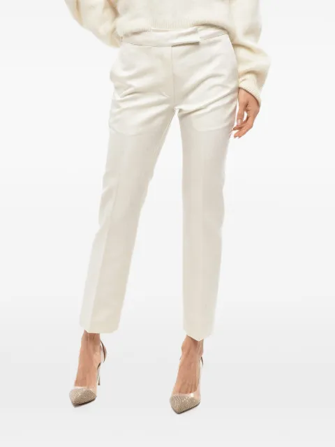 SA SU PHI Angela tailored cropped trousers White W23301SWL0101