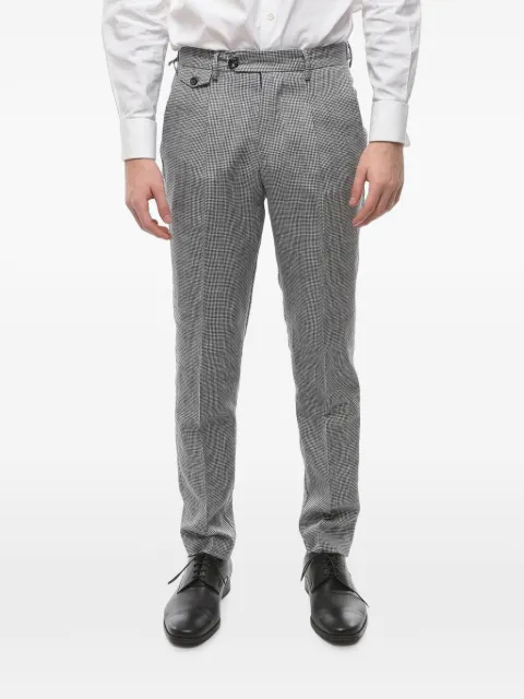 Cruna houndstooth-pattern trousers White SRAVAL1PL557NAVY