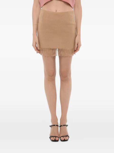 The Garment fringed-trim skirt Neutrals 19546509