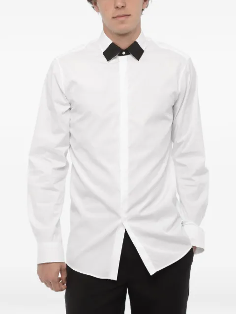 Neil Barrett loose-fit french-collar shirt White NBV6CM177CV019C105