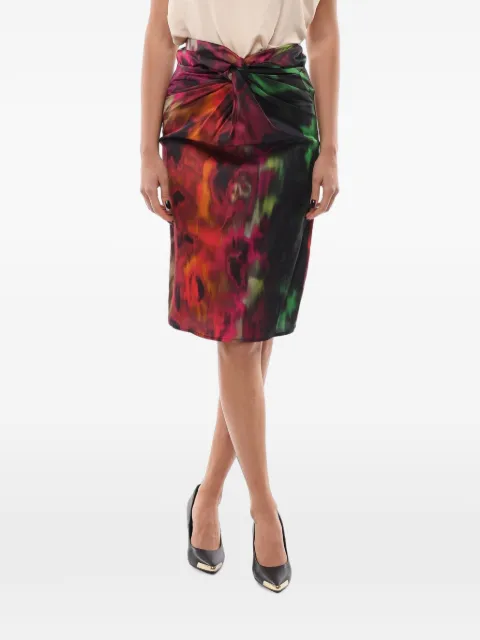 HERSKIND midi Erin knot-detail skirt Black 45628950TRIBE