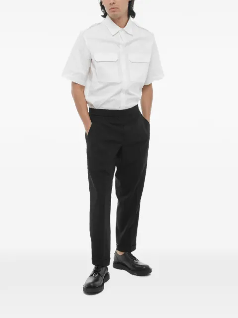Neil Barrett elasticated-waistband trousers Black MY30636AY000524N