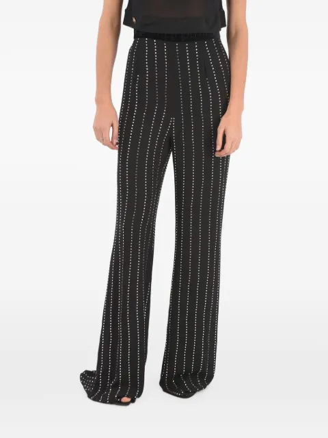 Philipp Plein crystal-embellished palazzo pants Black A18CWRT0493PTE003N02