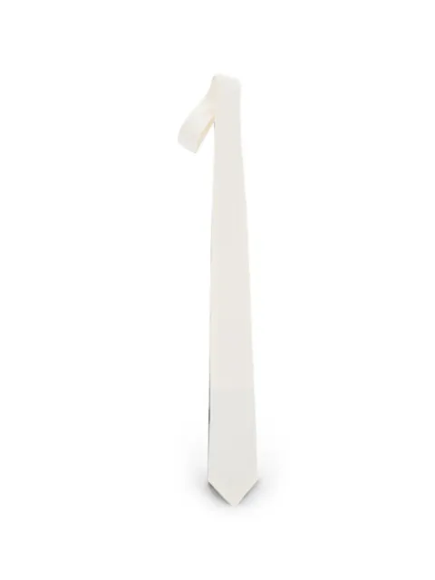 Corneliani silk jacquard tie White 77HUB36120694013