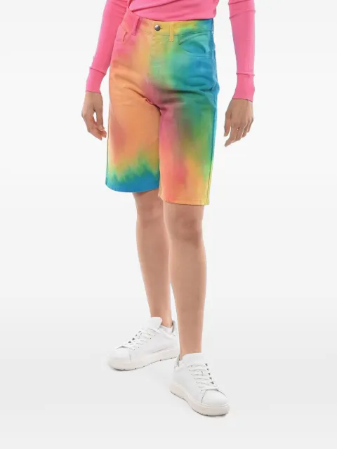 IRENEISGOOD rainbow-effect shorts Orange IGPC001C15