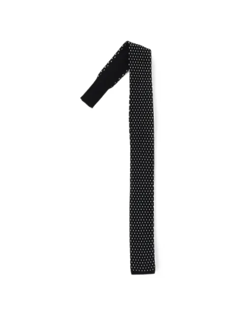 Corneliani CC Collection jacquard-knit tie Black 79UV037120684091