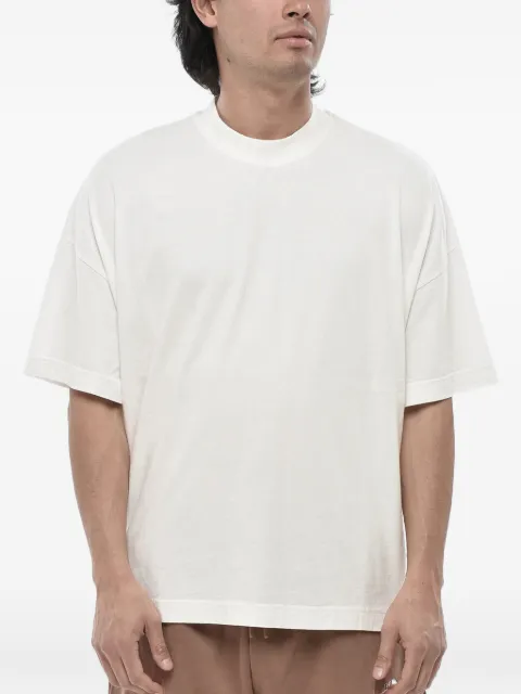 Bonsai logo-print drop-shoulder T-shirt Neutrals TS002ACIDWHITE