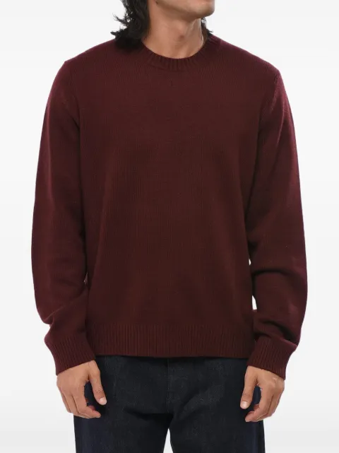 Vince ribbed-trim crew-neck sweater Red MO5336445A619MAL