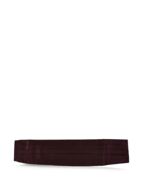 Corneliani pleated satin cummerbund Red 94U9179420480044