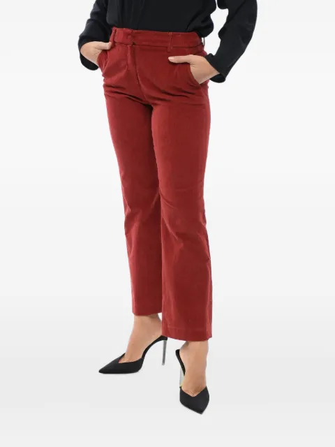 True Royal corduroy flared trousers Red T294C02027