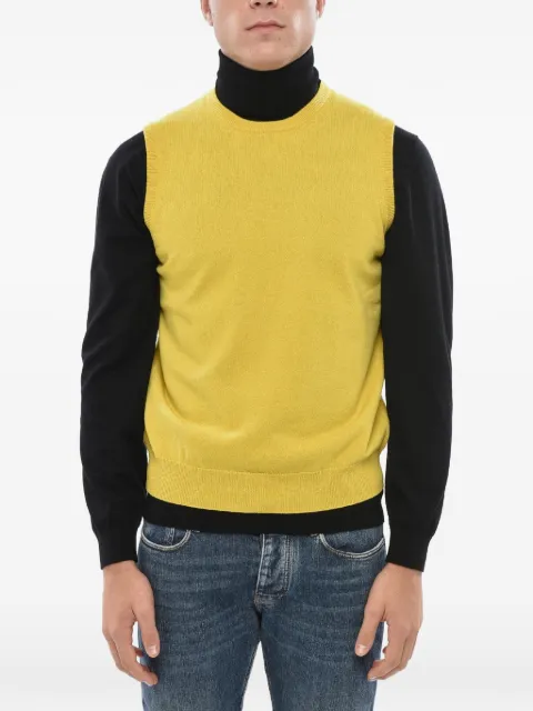 Malo sleeveless knitted vest Yellow UMI013F1K02E3237